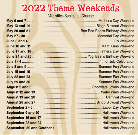 Themed Events - Yogi Bear's Jellystone Park 5