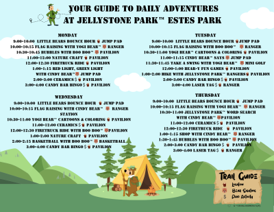 jep 2026 daily activities img at RV Park Estes CO