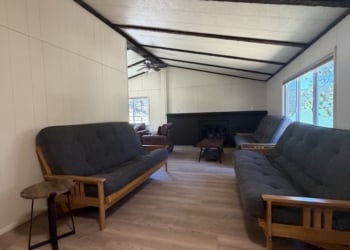 C8 Rustic Bear Lodge Futon